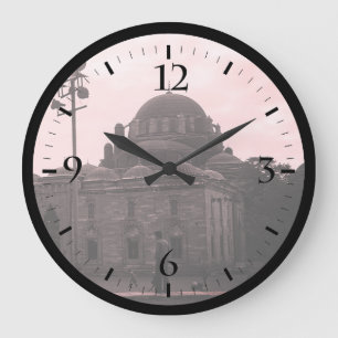 Vintage Türkei Istanbul Beyazit Camii Moschee Canv Große Wanduhr