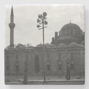 Vintage Türkei Istanbul Beyazit Camii Moschee Steinuntersetzer