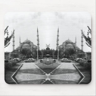 Vintage Türkei Istanbul Die blaue Moschee Case Mat Mousepad