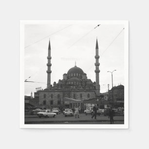 Vintage Türkei Istanbul Die Yeni-Camii-Moschee Serviette