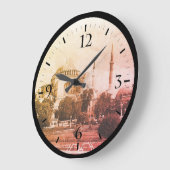 Vintage Türkei Istanbul Große Wanduhr (Winkel)