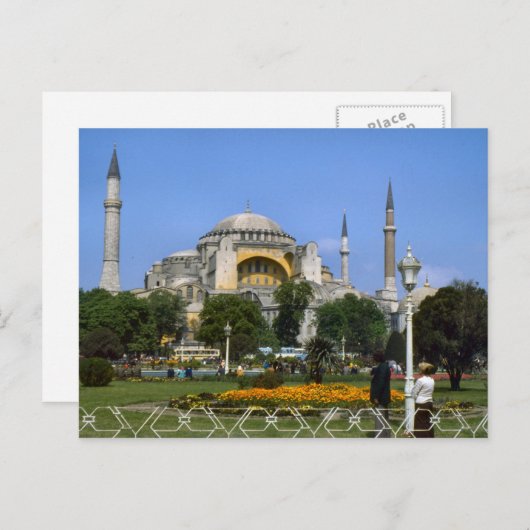 Vintage Türkei - Istanbul Hagia Sophia Postkarte (Vorne/Hinten)