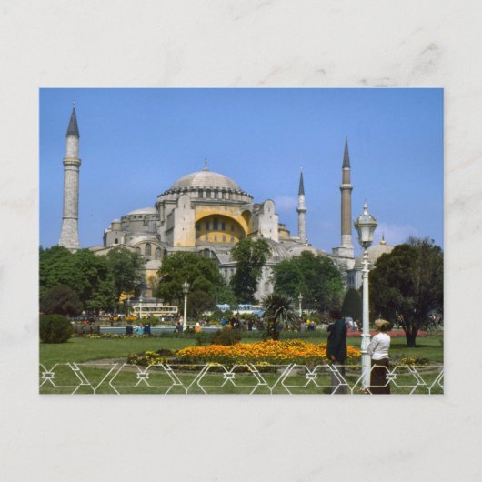 Vintage Türkei - Istanbul Hagia Sophia Postkarte (Vorderseite)
