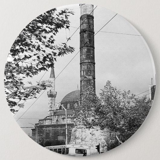 Vintage Türkei Istanbul Kolonne Konstantin 1970 Button (Vorderseite)