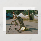 Vintage Türkei - Istanbul Snake charmer Postkarte (Vorne/Hinten)