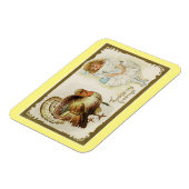 Vintage Türkei und Mädchen Magnet (Linke Seite)