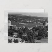 Vintage Turkey Istanbul Bosphorus fortress Postkarte (Vorne/Hinten)