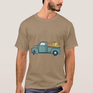 Vintage Türkis Herbst LKW Herbst Ästhetik Hallo Kü T-Shirt