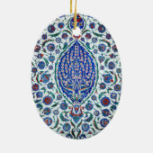 Vintage türkische Fliesen Keramik Ornament (Hinten)