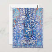 Vintage türkische Fliesen Postkarte (Vorne/Hinten)