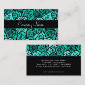 Vintage türkische Rose Visitenkarte (Vorne/Hinten)