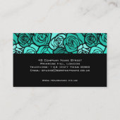 Vintage türkische Rose Visitenkarte (Rückseite)