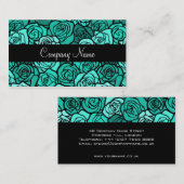 Vintage türkische Rose Visitenkarte (Vorne/Hinten)