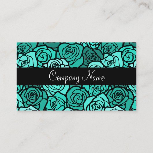 Vintage türkische Rose Visitenkarte (Vorderseite)