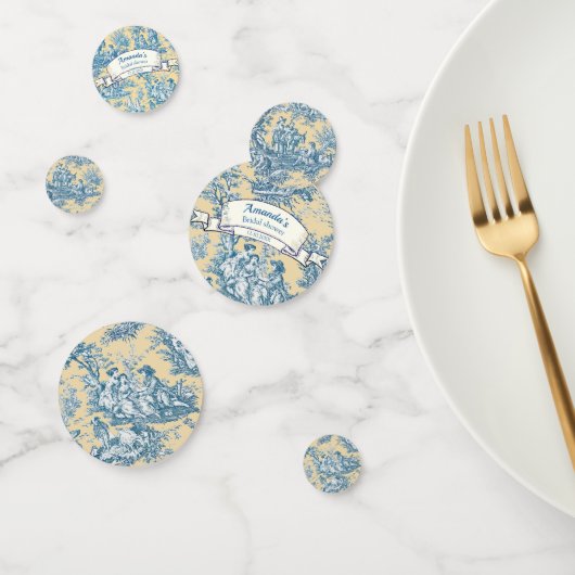 Vintage türkisfarbene Blütentoilette Konfetti (Gruppe)