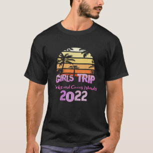 Vintage TURKS UND CAICOS INSELN Alle MÄDCHEN REISE T-Shirt