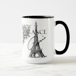 Vintage Turm-Kaffee-Tasse Paris Eiffel Tasse