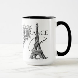 Vintage Turm-Kaffee-Tasse Paris Eiffel Tasse