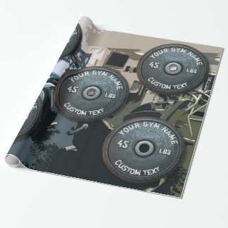 Vintage Turnhallen-Inhaber-oder Benutzer-Fitness Geschenkpapier