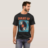 Vintage Turnt Up Turntable Men Women T-Shirt (Vorne ganz)