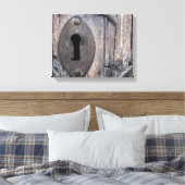 Vintage Türsperre Leinwanddruck (Insitu (Schlafzimmer))