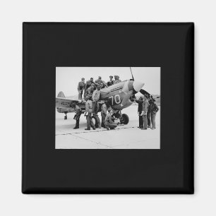 Vintage Tuskegee Pilots Usa Black History World Wa Magnet