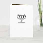 Vintage Tuxedo Bachelor Party Einladung (Rückseite)