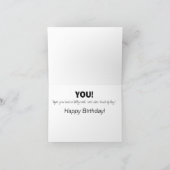 Vintage TV-Geburtstagskarte Karte (Innenseite)