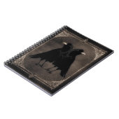 Vintage Twin Crows Notizblock (Linke Seite)
