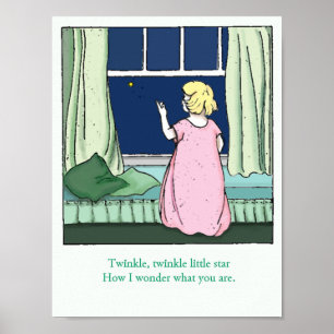 Vintage-Twinkle, Twinkle, Little Star-Plakat Poster