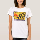 Vintage Two Crows Match Label T-Shirt (Vorderseite)