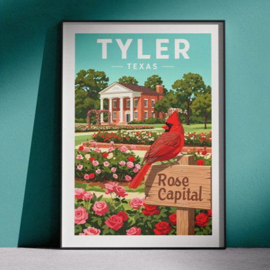 Vintage Tyler Texas Poster