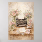 Vintage Typewriter Poster (Vorne)
