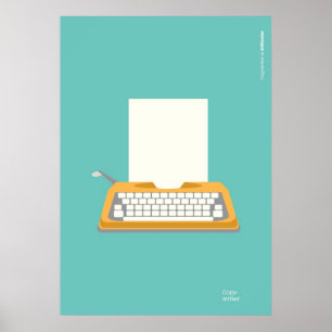Vintage Typewriter Poster
