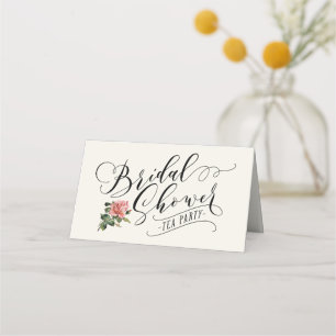 Vintage Typografie Brautparty Tee Party Platzkarte