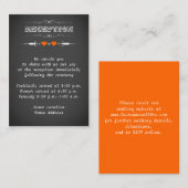 Vintage Typografie-Chalkboard-Suchkarte Begleitkarte (Vorne/Hinten)