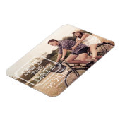 Vintage Typografie | Foto Zeitschrift speichern Magnet (Linke Seite)