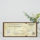 Vintage Typografie Geburtstagskarten Einladung (Stehend Vorderseite)