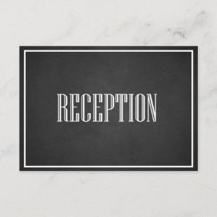VINTAGE-TYPOGRAFIE-KREIDETAFEL-EMPFANGSKARTE BEGLEITKARTE