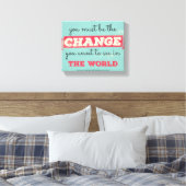 Vintage Typografie Leinwanddruck (Insitu (Schlafzimmer))