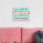 Vintage Typografie Leinwanddruck (Insitu (Wohnzimmer))