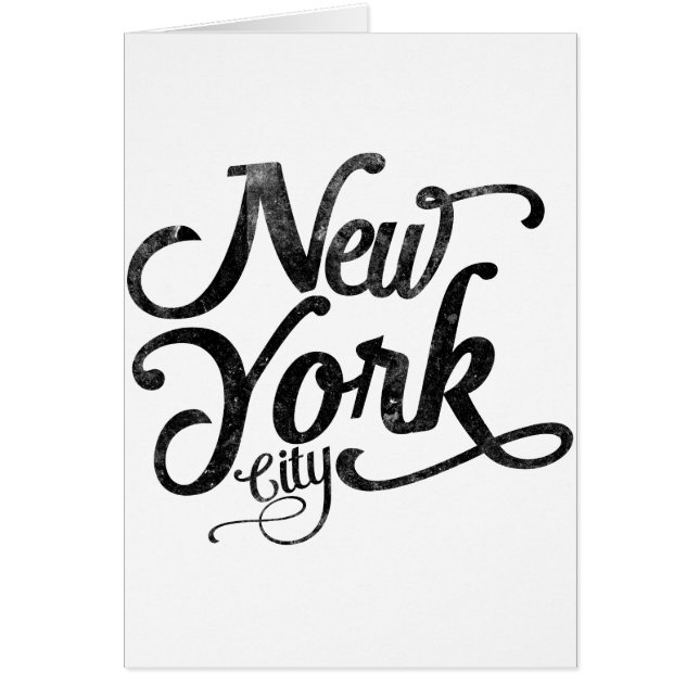 Vintage Typografie New York City (Vorne)