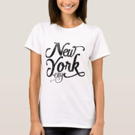 Vintage Typografie New York City T-Shirt