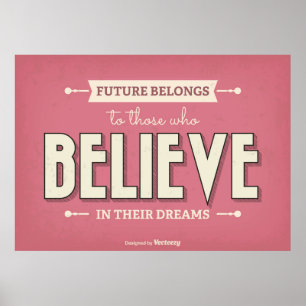 Vintage Typografie Poster