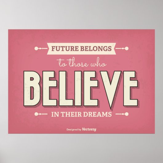 Vintage Typografie Poster (Vorne)