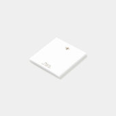 Vintage Typografie Sepia Post-it Klebezettel (angewinkelt)