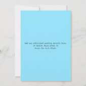 Vintage Typografie-Tafel Hochzeitsempfang 10 Einladung (Rückseite)