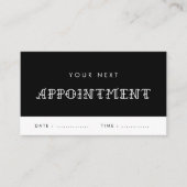 Vintage Typografie Tätowierhalle Terminkarte (Vorderseite)