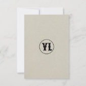 Vintage Typografie-Verpackungsbestellung Dankeschö Dankeskarte (Rückseite)