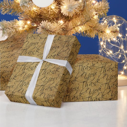 Vintage Typografie - Vielen Dank Geschenkpapier (Feiertage)